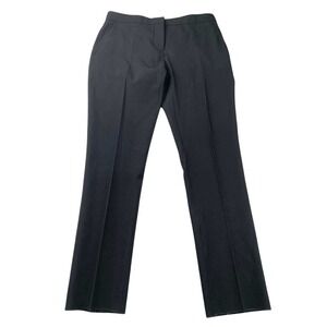 Burberry Pants Women 8 Wool Dress Trousers Black Slacks 100% Wool Made In Poland